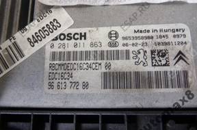 PEUGEOT 307 1.6 HDI БЛОК УПРАВЛЕНИЯ ДВИГАТЕЛЕМ 9661377280