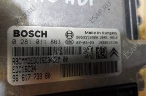 PEUGEOT 307 1.6HDI БЛОК УПРАВЛЕНИЯ ДВИГАТЕЛЕМ 9661773380