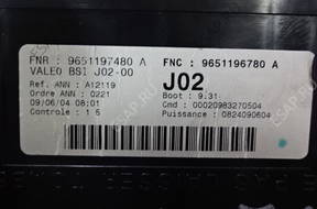 PEUGEOT 307 2.0 HDI 136 БЛОК УПРАВЛЕНИЯ КОМПЛЕКТ 9656413180