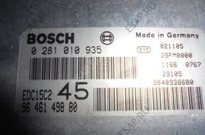 PEUGEOT 307 2.0 HDI БЛОК УПРАВЛЕНИЯ 9646149880 0281010935