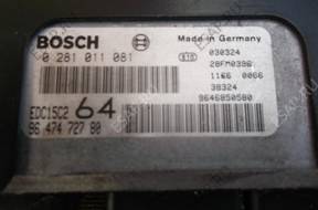 PEUGEOT 307 2.0HDI БЛОК УПРАВЛЕНИЯ ДВИГАТЕЛЕМ 0 281 011 081