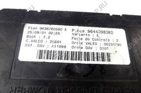 PEUGEOT 307 9644098380 9636760580E МОДУЛЬ BSI VAR E