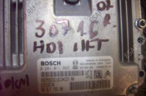 PEUGEOT 307 БЛОК УПРАВЛЕНИЯ 1.6HDI-16V 0281011863