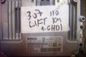 PEUGEOT 307 БЛОК УПРАВЛЕНИЯ 1.6HDI-16V 0281013332