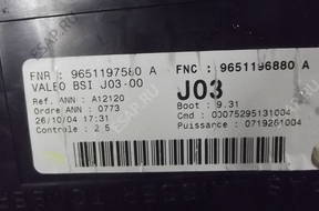 PEUGEOT 307 БЛОК УПРАВЛЕНИЯ BSI 9651197580A