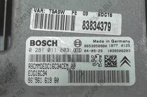 peugeot 307 БЛОК УПРАВЛЕНИЯ МОДУЛЬ 9656161980 0281011803