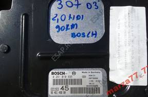 PEUGEOT 307 БЛОКИ УПРАВЛЕНИЯ 2,0 HDI 90 KM BOSCH KLUCZYKI
