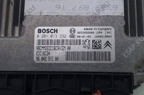 PEUGEOT 307 БЛОКИ УПРАВЛЕНИЯ КОМПЛЕКТ 1,6 HDI 90 LIFT КАРТА