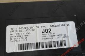 peugeot 307 BSI J02-00 9650217880 . 9650217180
