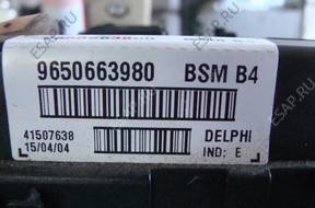 PEUGEOT 307 BSM БЛОК УПРАВЛЕНИЯ МОДУЛЬ 9650663980