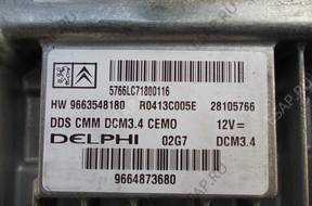 PEUGEOT 307 CC 2.0 HDI КОМПЛЕКТ БЛОК УПРАВЛЕНИЯW DELPHI