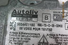 PEUGEOT 307 FL МОДУЛЬ СЕНСОР AIRBAG 9654491180