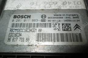 PEUGEOT 307 LIFT БЛОК УПРАВЛЕНИЯ ДВИГАТЕЛЕМ 0281011863