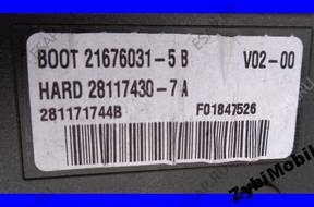 PEUGEOT 307 МОДУЛЬ БЛОК BSI 281171744B