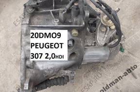 PEUGEOT 307.КОРОБКА ПЕРЕДАЧ 2,0HDI 110KM 20DM09