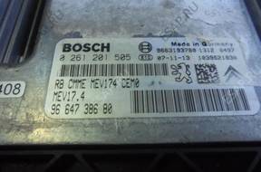 Peugeot 308 1.6-16V  0 261 201 505 БЛОК УПРАВЛЕНИЯ