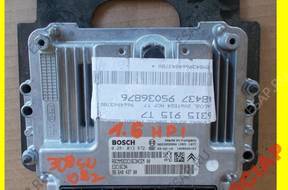 PEUGEOT 308 1.6 HDI БЛОК УПРАВЛЕНИЯ ДВИГАТЕЛЕМ 0281013872