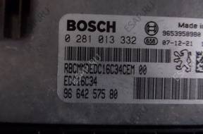 PEUGEOT  308 1.6 HDI БЛОК УПРАВЛЕНИЯ ДВИГАТЕЛЕМ BOSCH