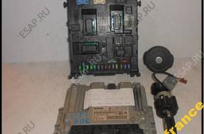 PEUGEOT 308 1.6 VTI BSI КОМПЛЕКТ БЛОК УПРАВЛЕНИЯ 9666235880