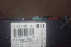 PEUGEOT 308 1.6 vti КОМПЛЕКТ БЛОК УПРАВЛЕНИЯ BSI 9663798180