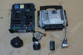 PEUGEOT 308 1.6HDI / БЛОК УПРАВЛЕНИЯ ЗАМОК ЗАЖИГАНИЯ КОМПЛЕКТ