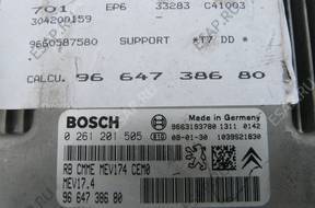 PEUGEOT 308 БЛОК УПРАВЛЕНИЯ 1.6 VTI 0261201505