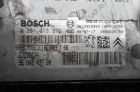 PEUGEOT 308 HDI БЛОК УПРАВЛЕНИЯ 0281013872 9653958980