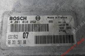 peugeot 406 hdi БЛОК УПРАВЛЕНИЯ 0281010252
