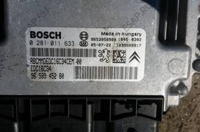 Peugeot 407 04-11 БЛОК УПРАВЛЕНИЯ ДВИГАТЕЛЕМ 109KM 1.6 HDI