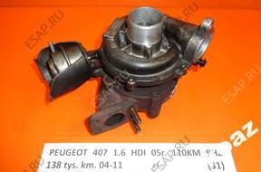 PEUGEOT 407 1.6 HDI 05  ТУРБОКОМПРЕССОР