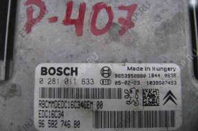 Peugeot 407 1.6 HDI 110KM 05 БЛОК УПРАВЛЕНИЯ ДВИГАТЕЛЕМ