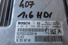 Peugeot 407 1.6 hdi КОМПЛЕКТ ЗАЖИГАНИЯ БЛОК УПРАВЛЕНИЯ