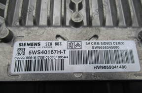 PEUGEOT 407 2.0 HDI БЛОК УПРАВЛЕНИЯ ДВИГАТЕЛЕМ 5WS40167H-T