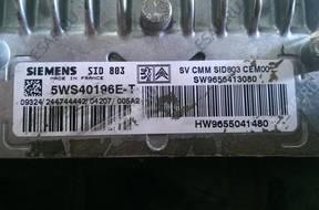 PEUGEOT 407 2.0 HDI БЛОК УПРАВЛЕНИЯ ДВИГАТЕЛЕМ  5WS40196E-T