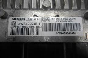 PEUGEOT 407 БЛОК УПРАВЛЕНИЯ ДВИГАТЕЛЕМ 2.0 HDI 5WS40204 E-T