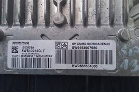 PEUGEOT 407 БЛОКИ УПРАВЛЕНИЯ КОМПЛЕКТ 2,0 HDI 136  SID 803A