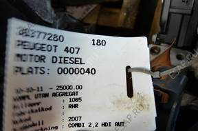 PEUGEOT 407 C4 C5 двигатель 2,0HDI 136KM RHR +форсунки