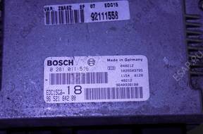 PEUGEOT 607 2.2 КОМПЛЕКТ ЗАЖИГАНИЯ 0281011516