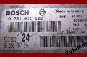 PEUGEOT 807 C8 2.2 HDI БЛОК УПРАВЛЕНИЯ ДВИГАТЕЛЕМ 0281011522