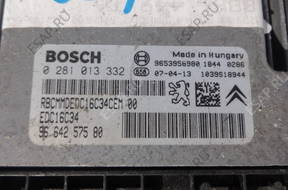 Peugeot307 1.6 HDI 0 281 013 332 БЛОК УПРАВЛЕНИЯ ДВИГАТЕЛЕМ