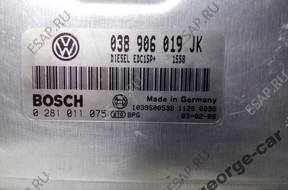 POLO 1.9TDI БЛОК УПРАВЛЕНИЯ 0281011075 038906019JK