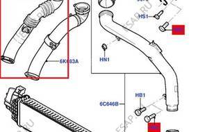 PRZEWD ИНТЕРКУЛЕР FORD FOCUS C-MAX 3M51-6C646-WD