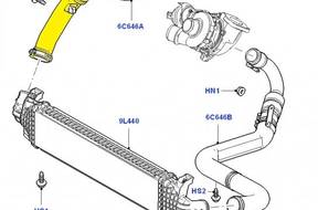 PRZEWD ТУРБИНЫ FORD FOCUS 2.0TDCi 3M51-6C646-Y YH