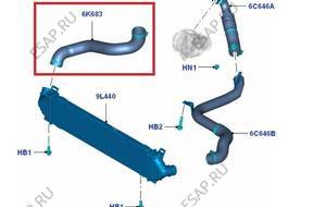 PRZEWD ТУРБО ИНТЕРКУЛЕР FORD S-MAX GALAXY 2,0 D