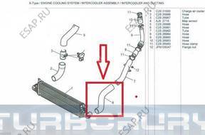 PRZEWD ТУРБО ИНТЕРКУЛЕРА JAGUAR X TYPE 2,0 2,2 D