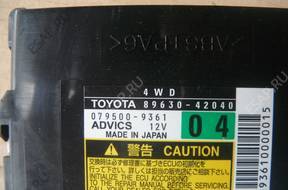 RAV4 06-13 БЛОК УПРАВЛЕНИЯ 4WD 89630-42040