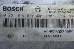 RENAULT 1.9DCi БЛОК УПРАВЛЕНИЯ ДВИГАТЕЛЕМ BOSCH 8200166362
