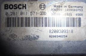 RENAULT 2.2 DCI БЛОК УПРАВЛЕНИЯ 0281011571 8200309318