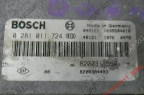renault 2.2 dci БЛОК УПРАВЛЕНИЯ 0281011724