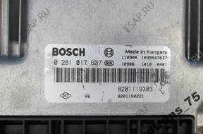 RENAULT БЛОК УПРАВЛЕНИЯ ДВИГАТЕЛЕМ 2.0 DCI 0281017607